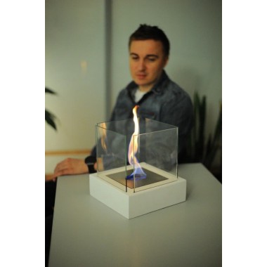 Биокамин Quant metall белый (ZeFire)