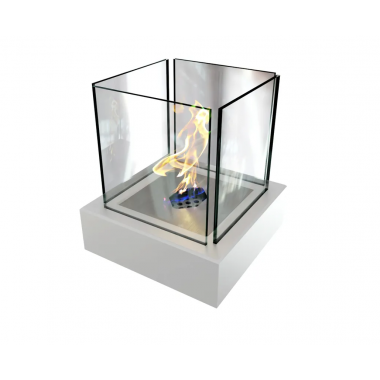 Биокамин Quant metall белый (ZeFire)