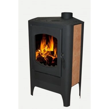 Печь-камин Экокамин «Бавария» угловая с плитой Эко