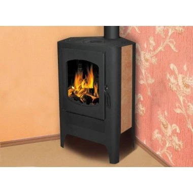 Печь-камин Экокамин «Бавария» угловая с плитой Эко