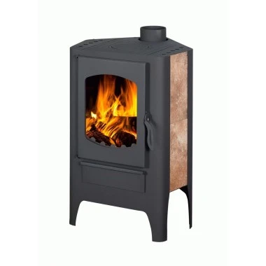 Печь-камин Экокамин «Бавария» угловая с плитой Эко