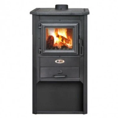 Печь-камин Blist Oganj серая (чугунная дверца)