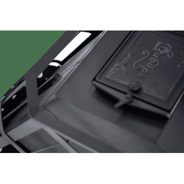 Печь банная "Сибирь" с закрытой каменкой. Панорамная дверца