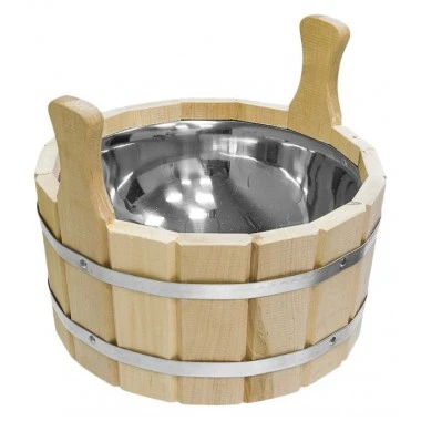 Ушат "шайка" 6,5 л с нержавеющей вставкой